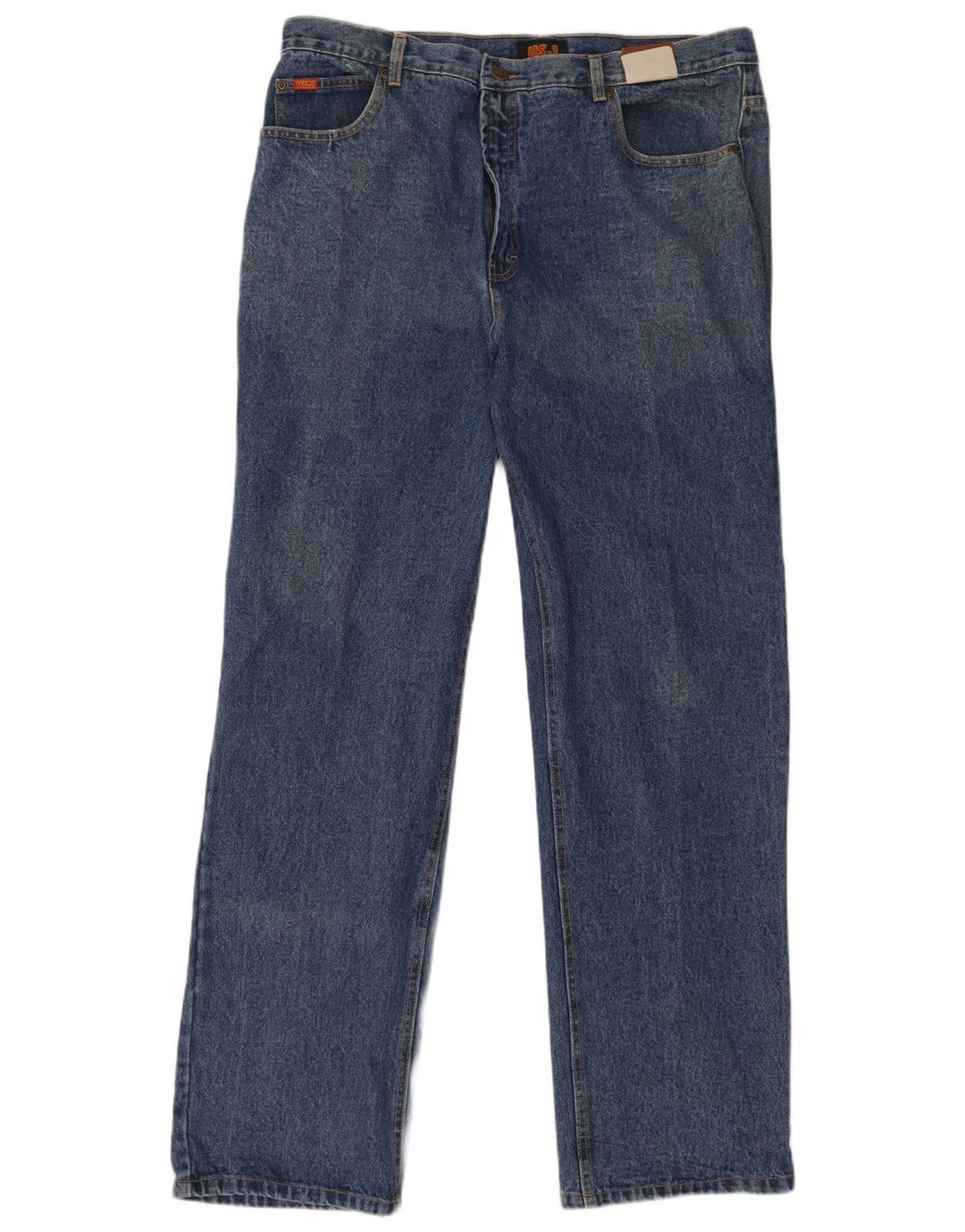 Vaqueros rectos vintage para hombre W38 L33 Algodón azul