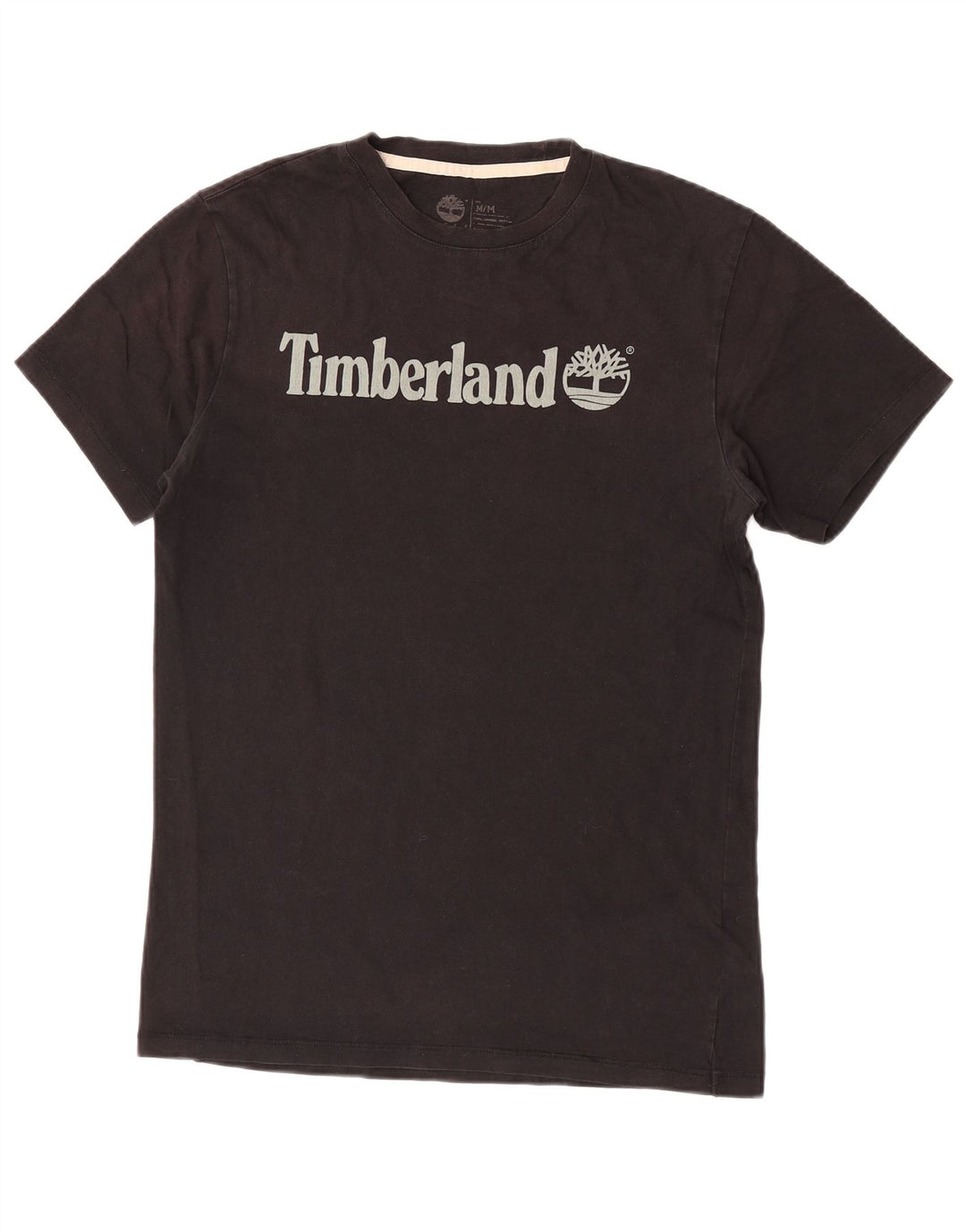Timberland Camiseta gráfica para hombre Top Medium Black Cotton