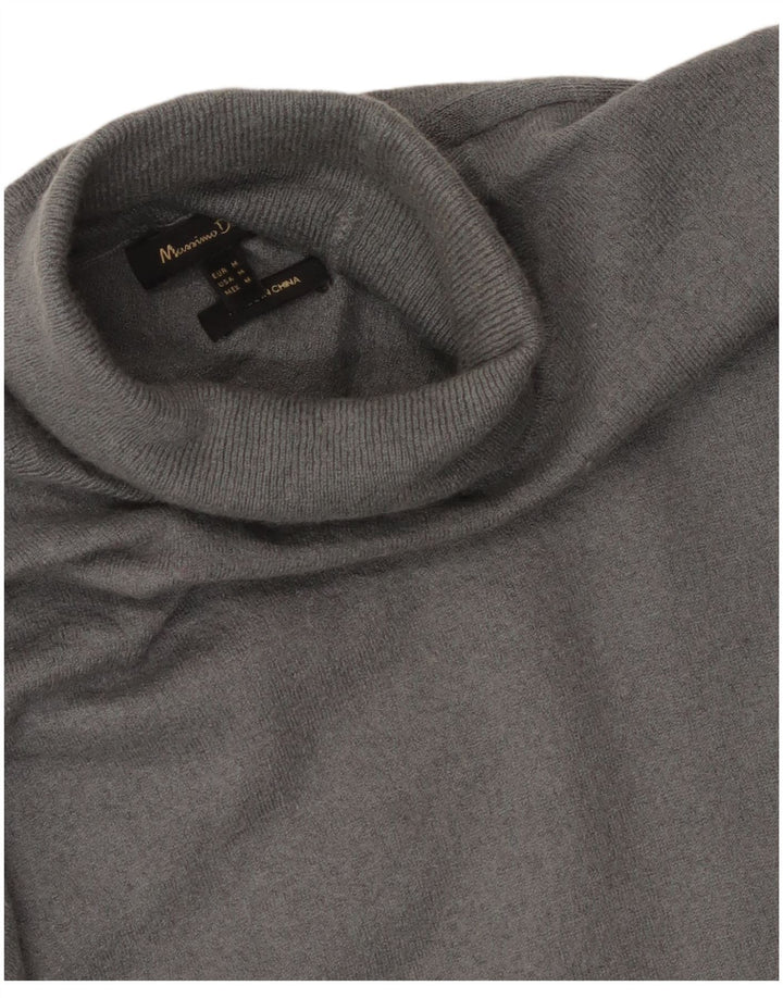 Massimo Dutti Jersey de cuello vuelto para mujer UK 42 Gris medio
