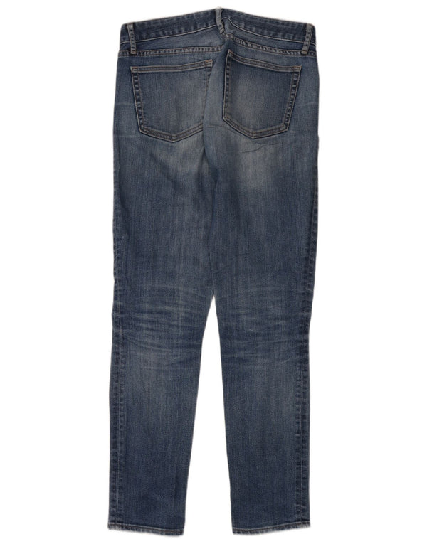 Gap Jeans Ajustados Regulares Desgastados para Mujer W27 L32 Algodón Azul