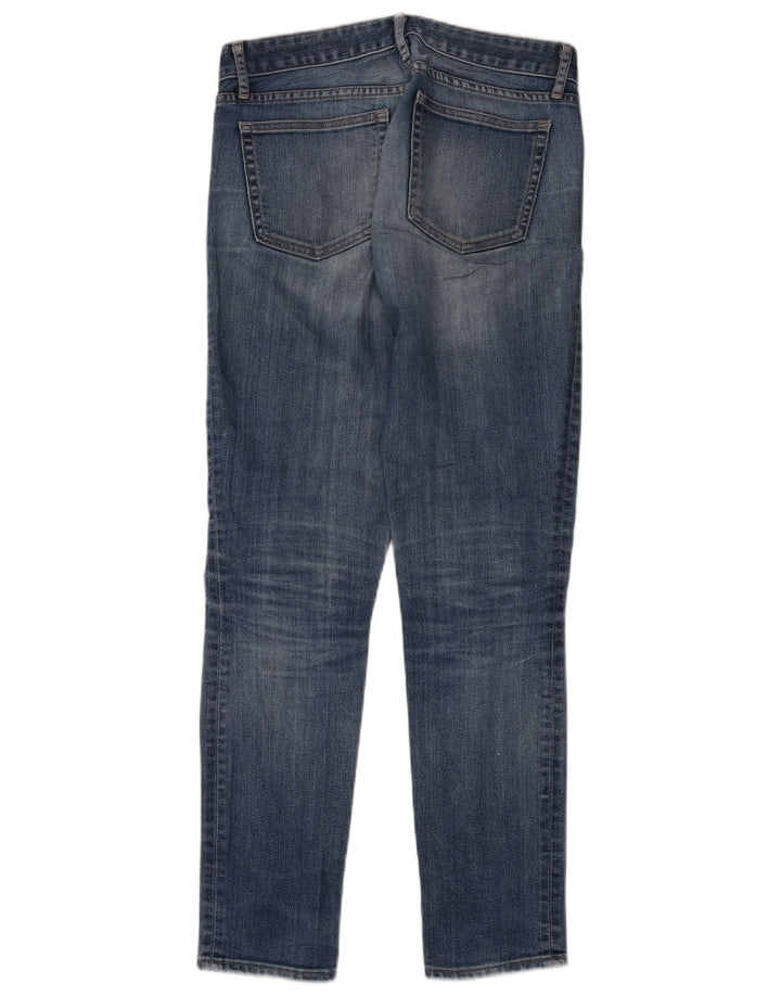 Gap Jeans Ajustados Regulares Desgastados para Mujer W27 L32 Algodón Azul