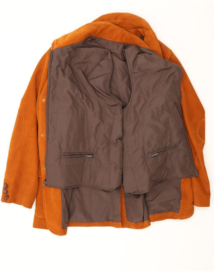 Mabrun Chaqueta utilitaria para hombre IT 48 Algodón marrón medio