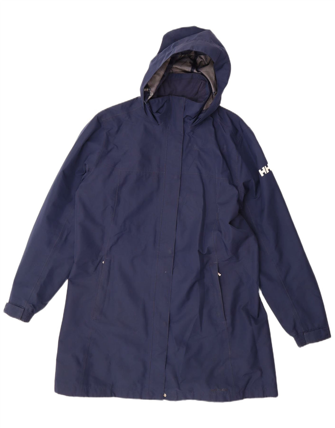 HELLY HANSEN Chubasquero con capucha para mujer ES 40 XL Poliéster azul marino