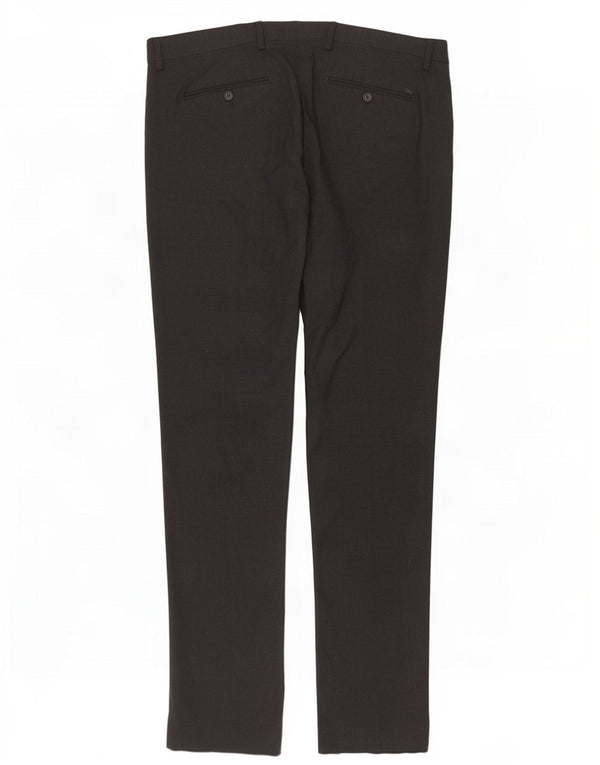 Liu Jo Pantalón de traje ajustado para hombre IT 52 XL W36 L34 Poliéster gris