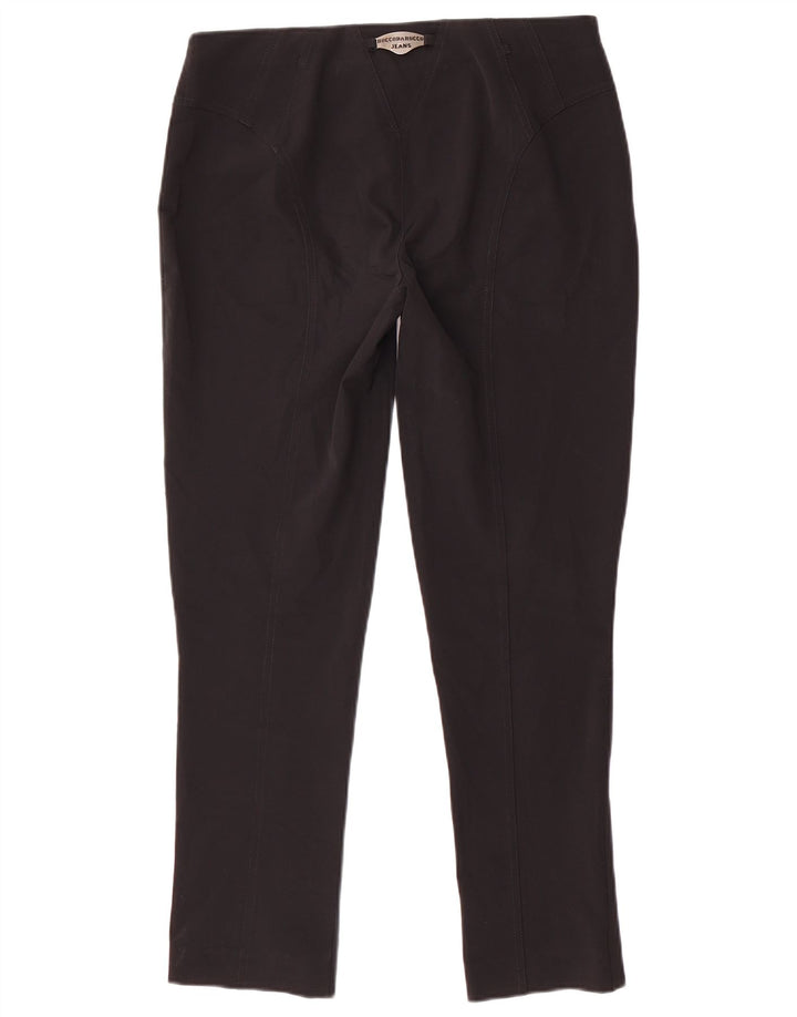 ROCCOBAROCCO Pantalones informales ajustados para mujer W34 L29 Negro
