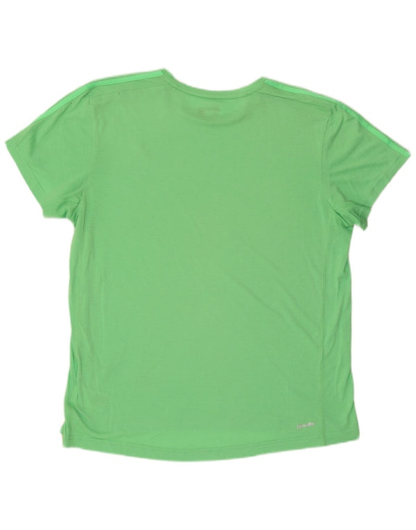 Adidas Hombre Climalite Camiseta Top XL Poliéster Verde