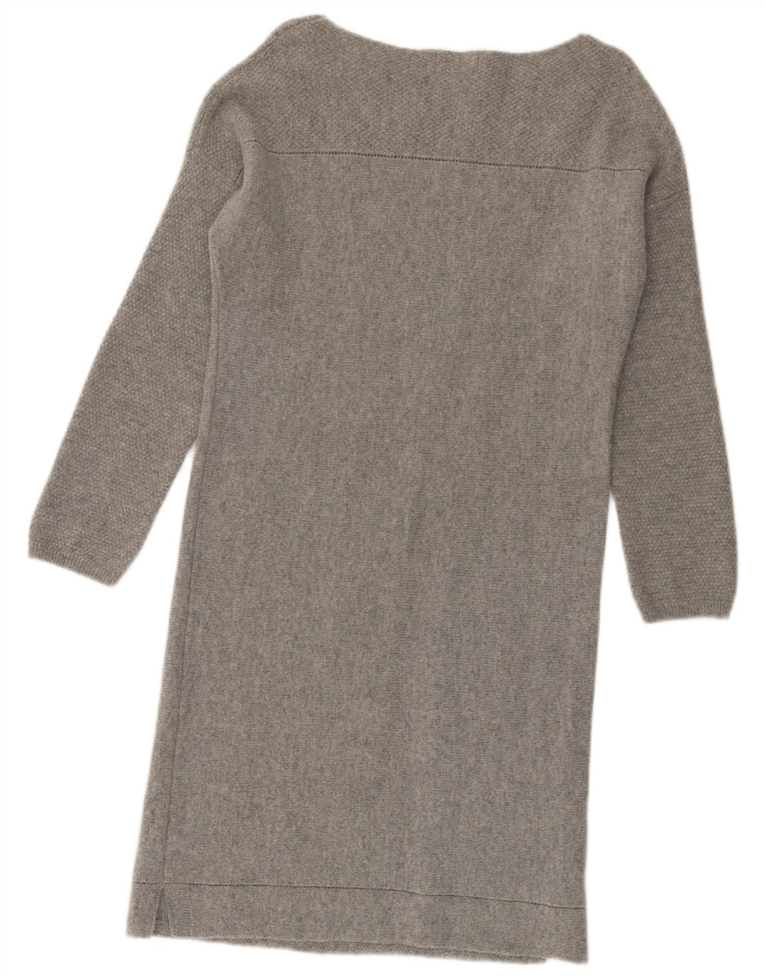MONSOON Vestido tipo jersey de manga larga para mujer UK 10 Small Grey Wool