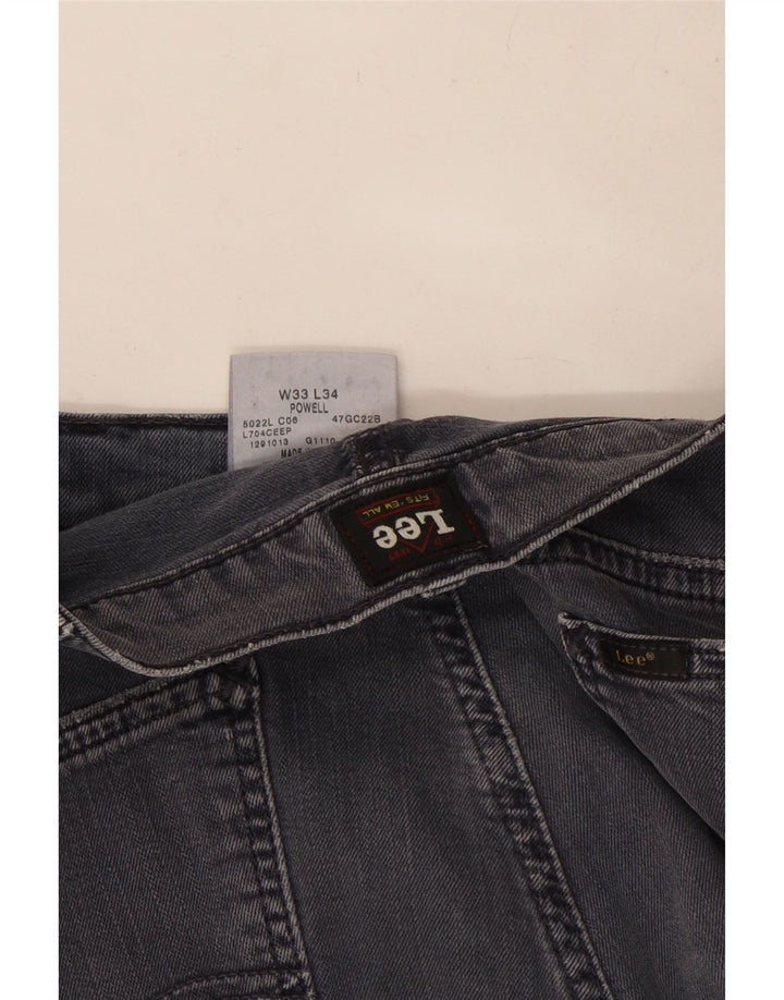 Vaqueros Lee Powell Slim para Mujer W33 L28 Algodón Gris