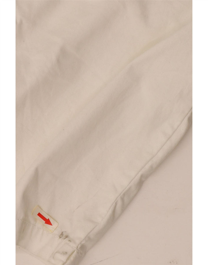 Lee Pantalones cortos casuales de talle medio para mujer, ajuste regular, talla 10, talla grande, W34, algodón blanco