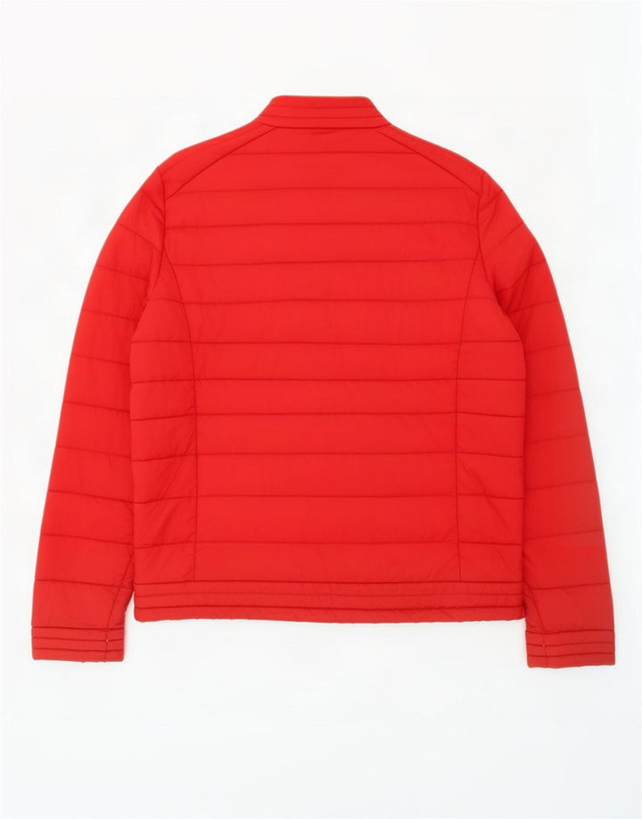 Guess Chaqueta acolchada para hombre UK 36 Small Red Poliéster Sports