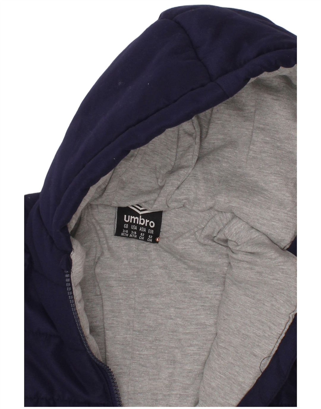 UMBRO Mono acolchado con capucha para bebé niño 3-6 meses Azul Marino Poliéster