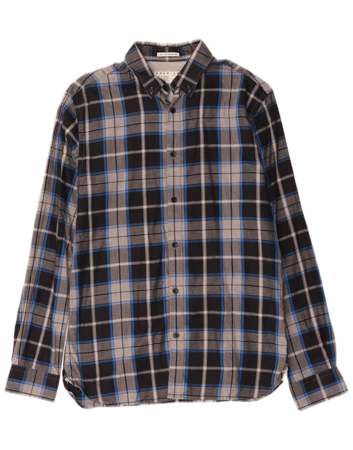 Jack & Jones Camisa De Franela Mediana De Algodón A Cuadros Multicolor Hombre