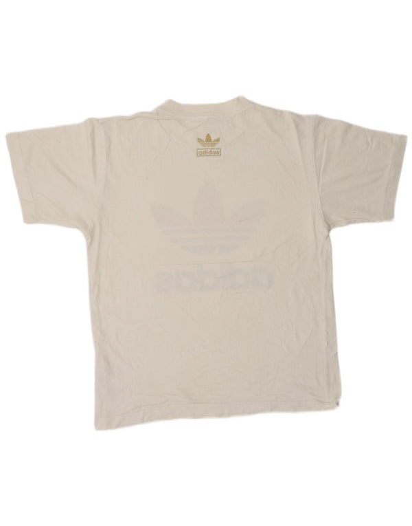 ADIDAS Camiseta gráfica para hombre Top Small White Cotton