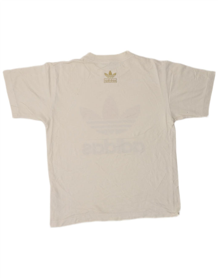 ADIDAS Camiseta gráfica para hombre Top Small White Cotton