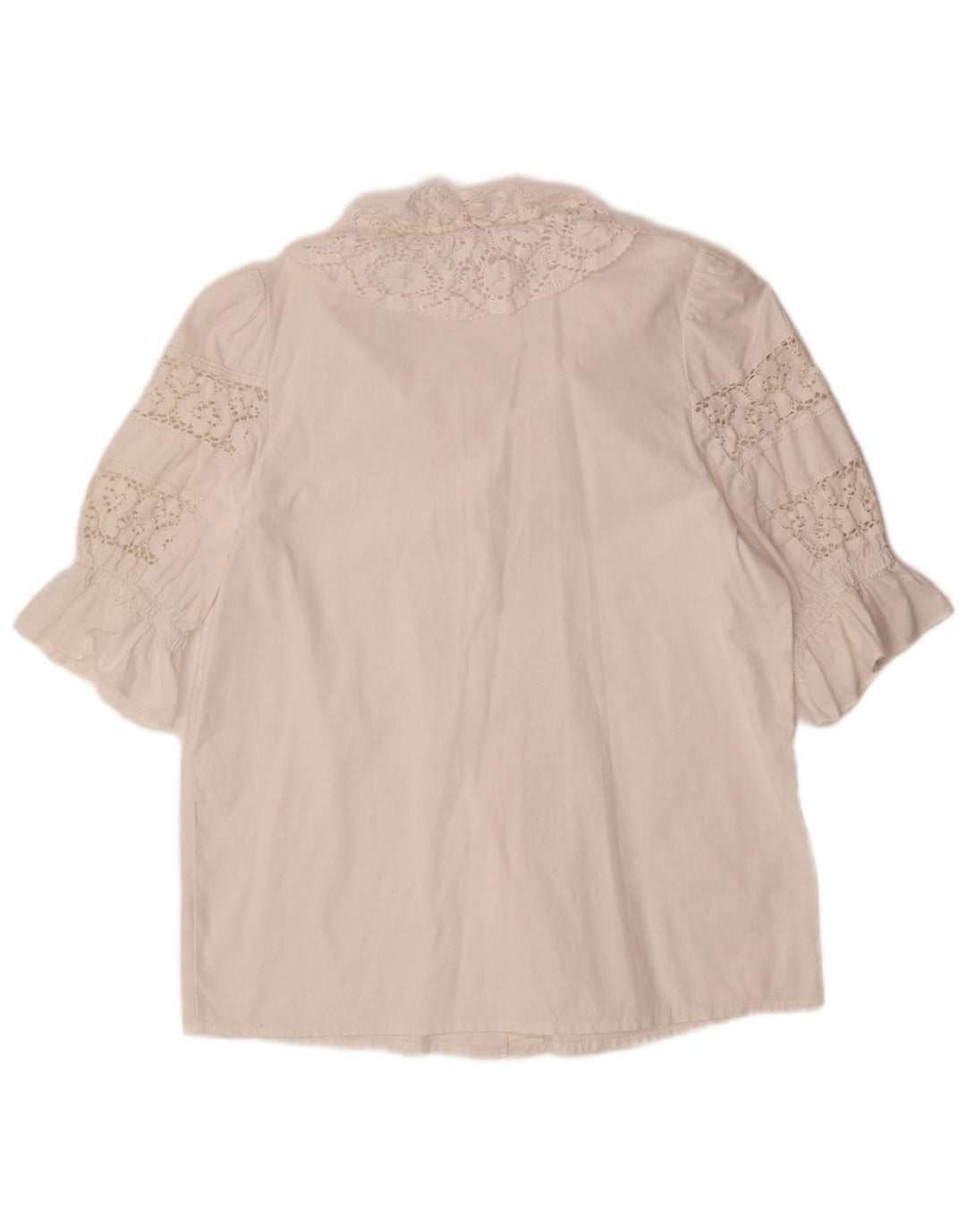 ALPHORN Blusa Mujer IT 40 Medium Blanco