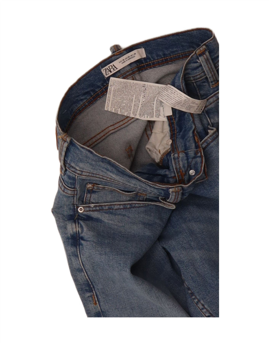 ZARA Mens Slim Jeans EU 38 Small W28 L33 Blue Cotton Vintage Zara and Second-Hand Zara from Messina Hembry 