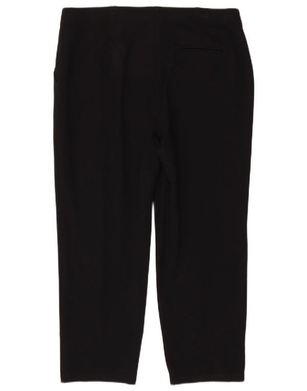 Marks & Spencer Pantalones Cortos Rectos para Mujer UK 46 Large W34 L24 Negro