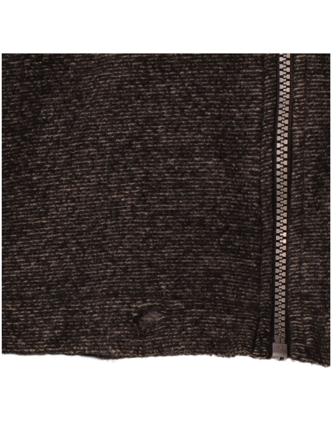 CHAMPION Chaqueta polar con capucha para hombre UK 42 XL Poliéster gris a rayas