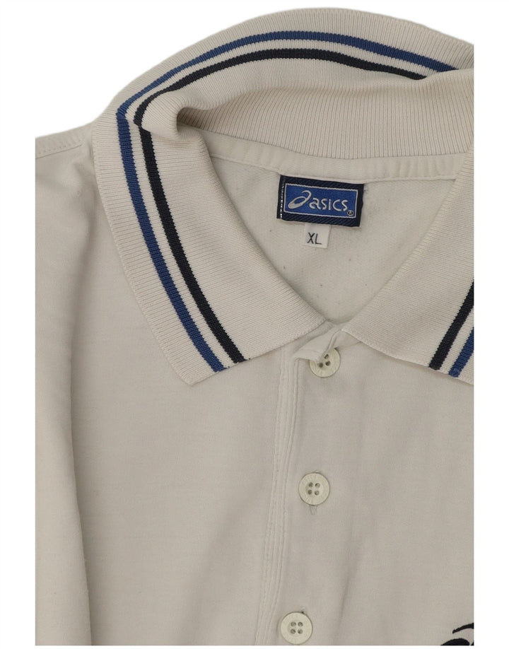 Polo Asics Hombre XL Blanco