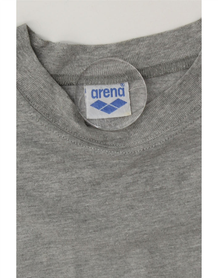 ARENA Camiseta gráfica para hombre Top gris medio color block