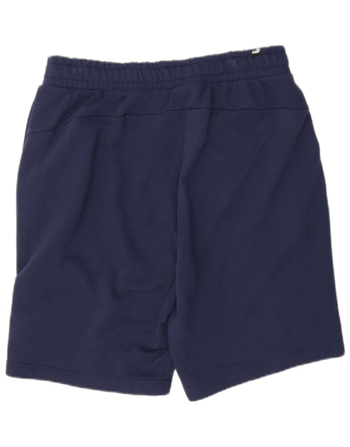 Puma - Pantalones cortos deportivos para hombre, talla grande, algodón azul marino