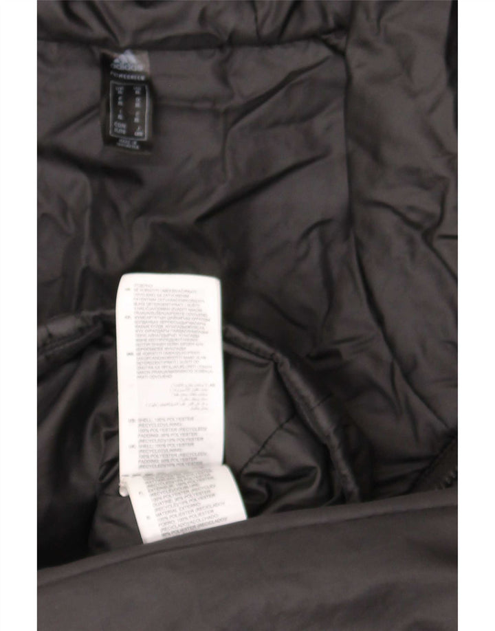 Adidas Chaqueta acolchada con capucha para hombre UK 42 XL Poliéster negro