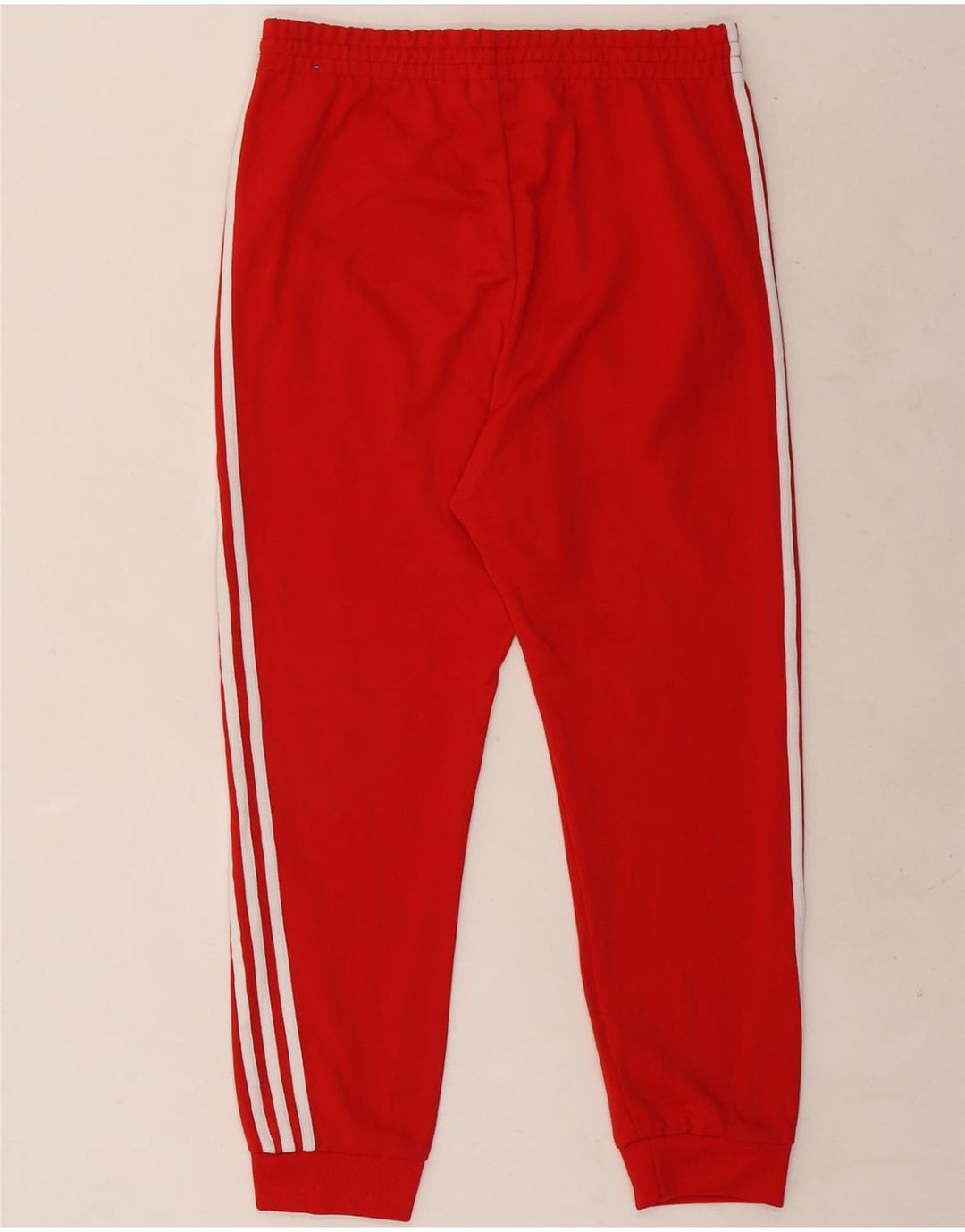 Adidas Hombre Chándal Pantalones Joggers Grande Rojo Poliéster
