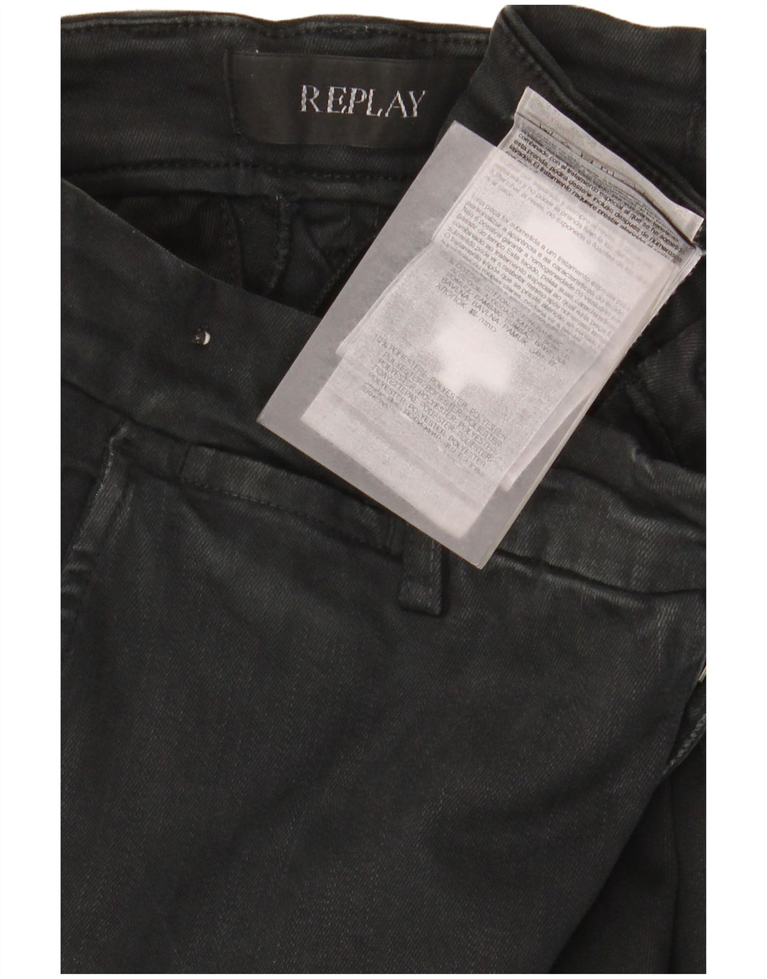 Replay Vaqueros ajustados Zeumar para hombre W29 L30 Algodón negro