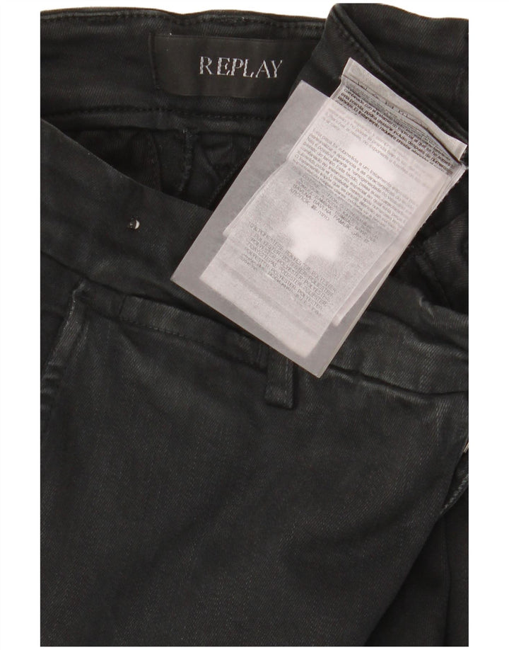 Replay Vaqueros ajustados Zeumar para hombre W29 L30 Algodón negro