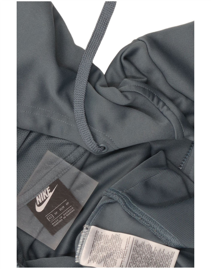 Nike Sudadera con capucha y cremallera para hombre XS Gris Poliéster