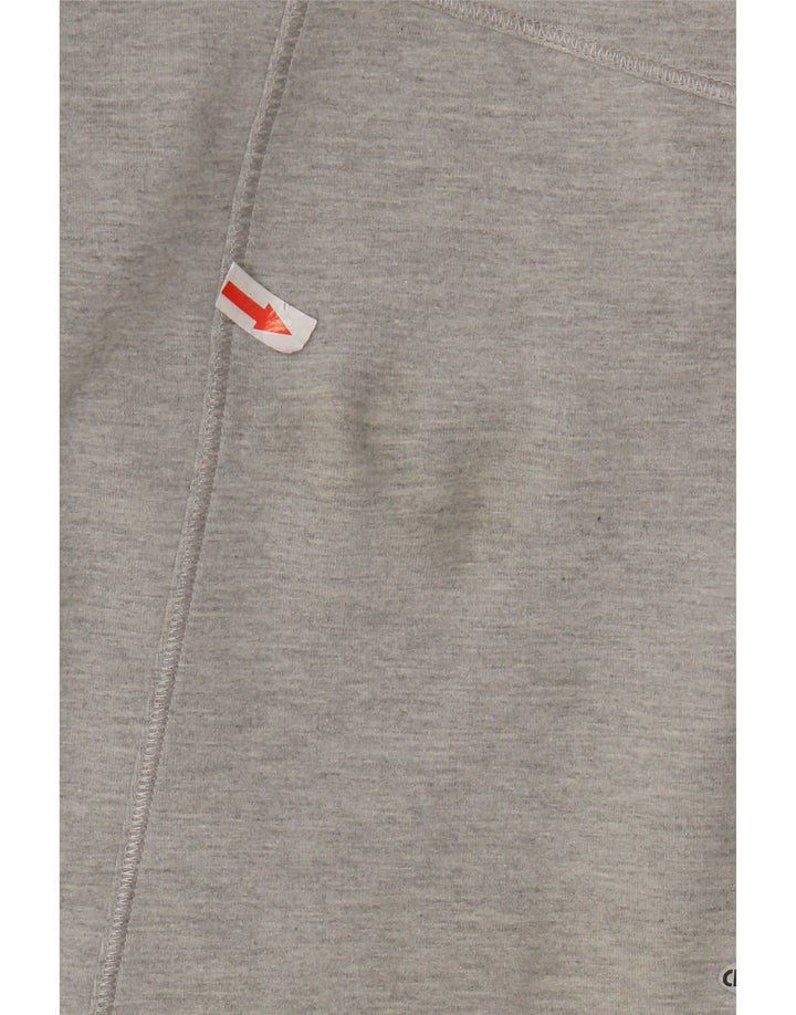 Adidas Mujer Chándal Top Chaqueta Reino Unido 10 Pequeño Gris Algodón