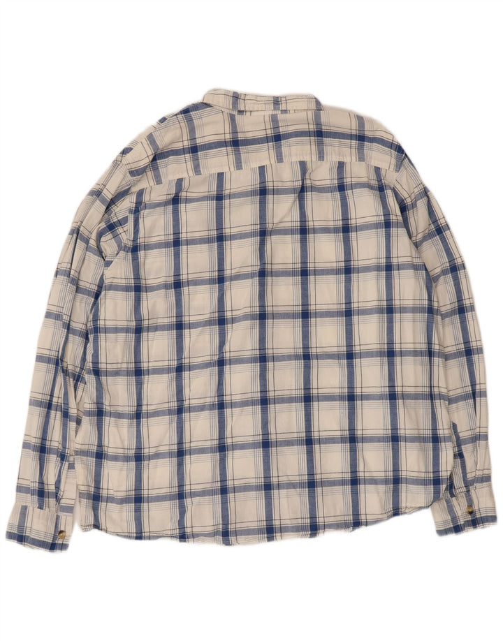 Wrangler Camisa De Hombre 2XL Algodón A Cuadros Blanco