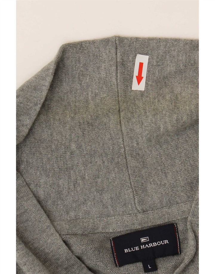 Marks & Spencer - Cárdigan para hombre, talla grande, algodón gris