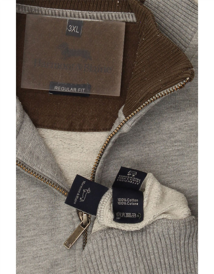 Harmont & Blaine Chaqueta de chándal de ajuste regular para hombre 3XL Gris moteado