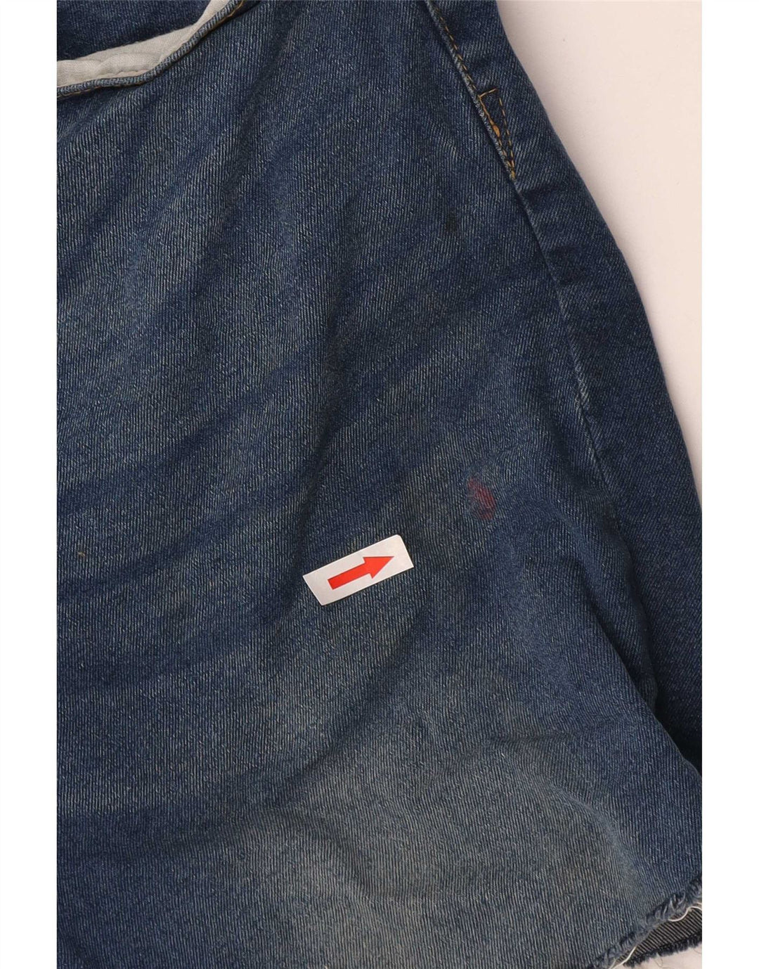 French Connection Pantalones cortos de mezclilla ajustados para hombre W32 Algodón azul medio
