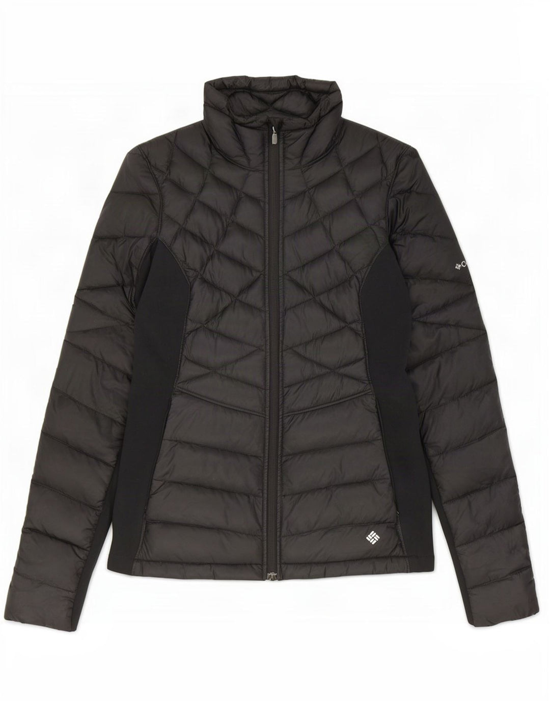 Columbia Chaqueta acolchada para hombre ES 38 Mediana Nylon color block negro