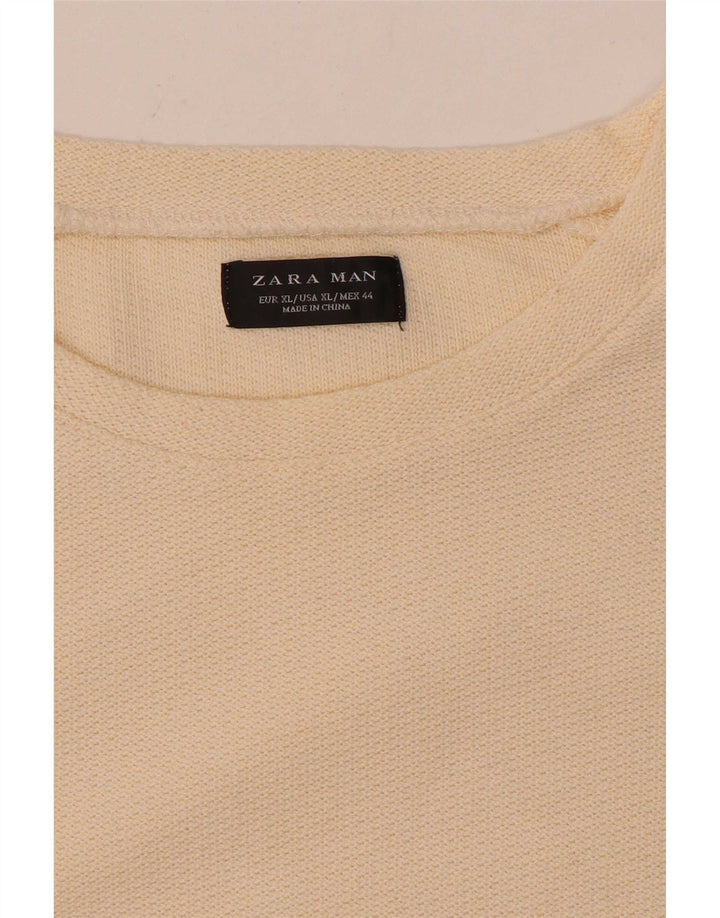 Zara Hombre Top Manga Larga XL Beige