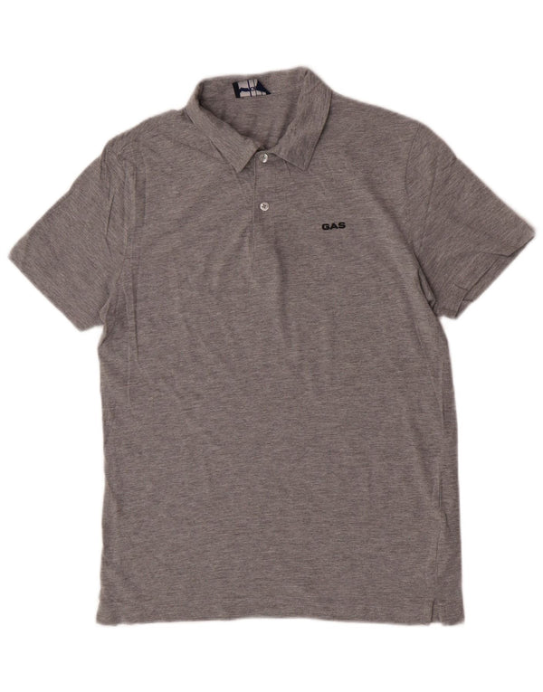 Polo Gas Hombre Algodón Gris Medio