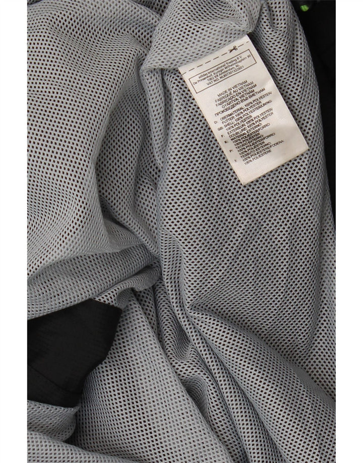 Adidas Hombre All Blacks Chándal Top Chaqueta Grande Negro Colorblock