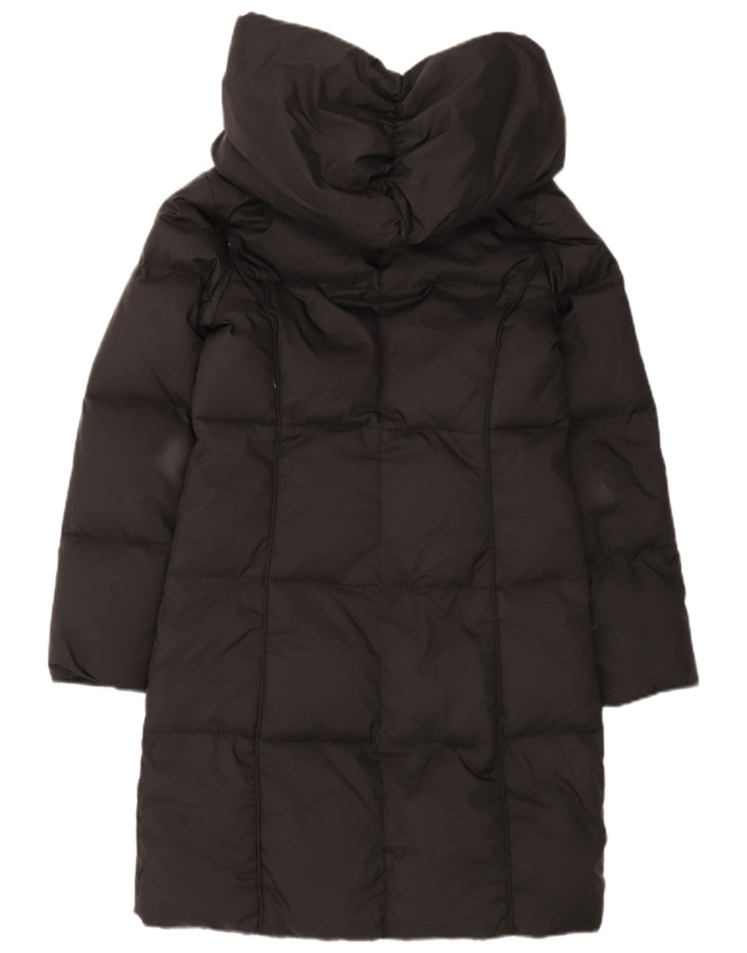 Michael Kors Abrigo acolchado extragrande con capucha para mujer UK 6 XS Poliéster negro