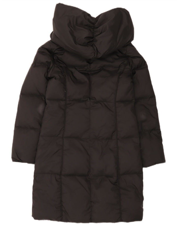 Michael Kors Abrigo acolchado extragrande con capucha para mujer UK 6 XS Poliéster negro