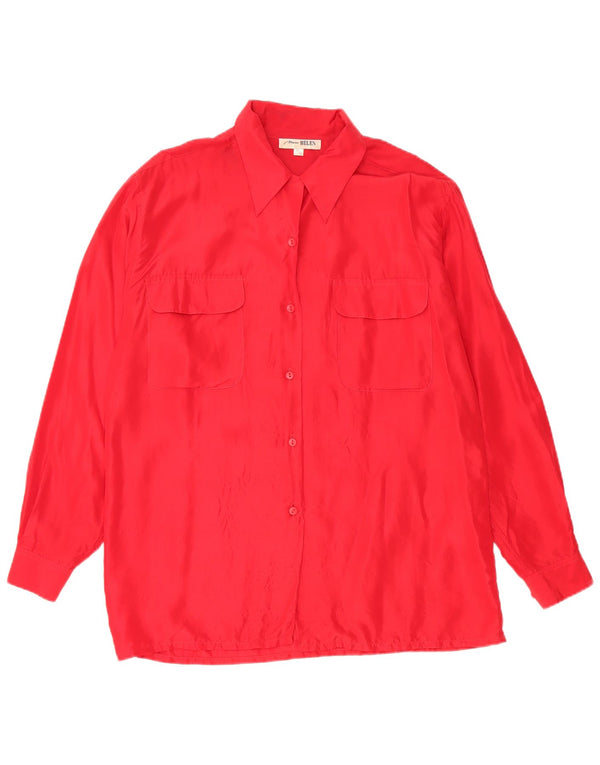Blusa vintage para mujer EU 38/40 Rojo medio