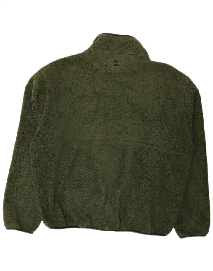 Timberland Chaqueta polar para hombre Reino Unido 40 Poliéster verde grande