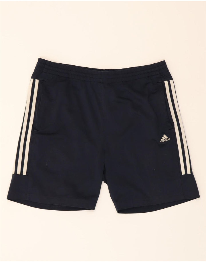 ADIDAS Mens Sport Shorts Medium  Navy Blue Polyester Vintage Adidas and Second-Hand Adidas from Messina Hembry 