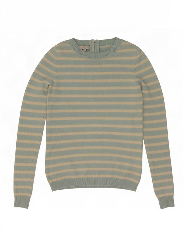 Hobbs Jersey con Cuello Barco para Mujer UK 6 XS Lana a Rayas Azul
