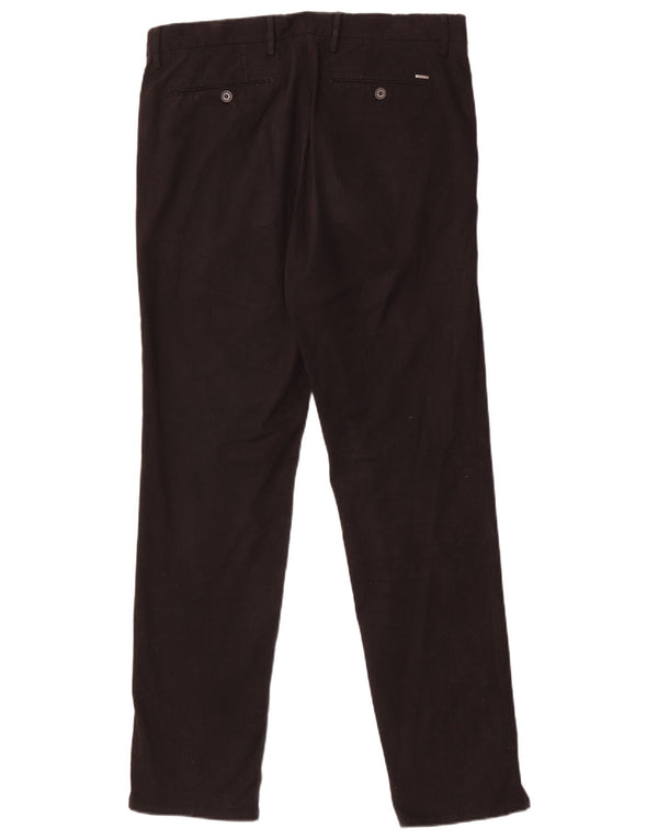 Zara Mens Slim Chino Pantalones EU 40 Medium W31 L30 Algodón Negro