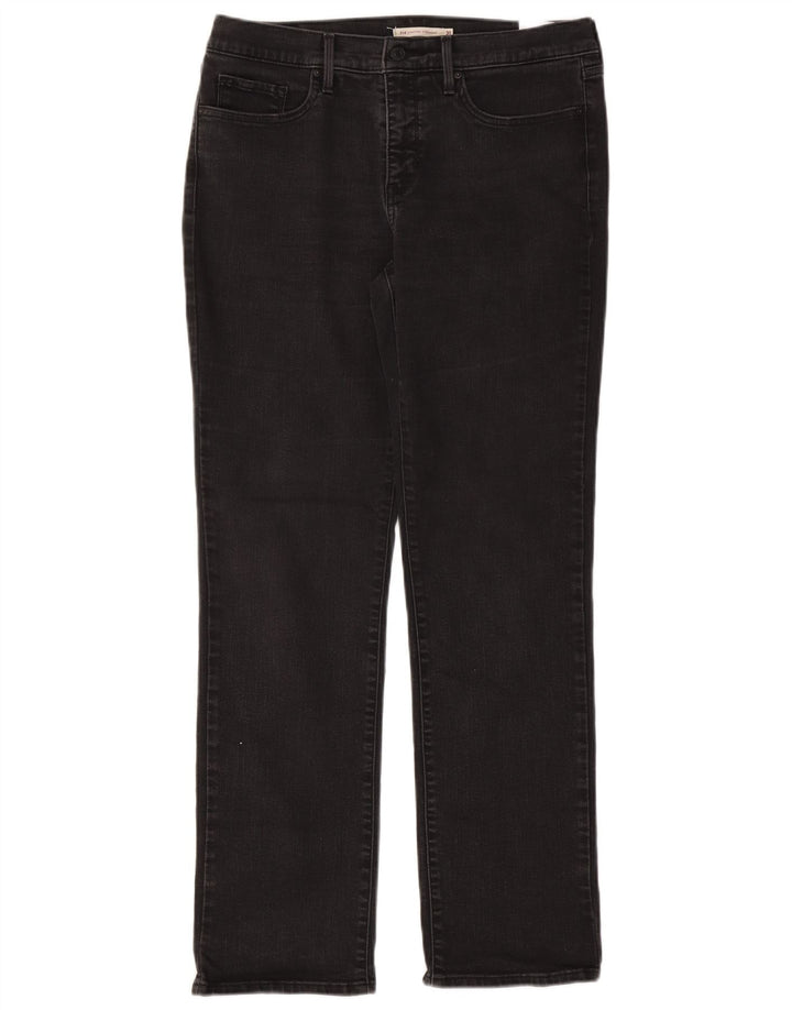 Vaqueros Levi's Mujer Rectos W31 L32 Algodón Negro
