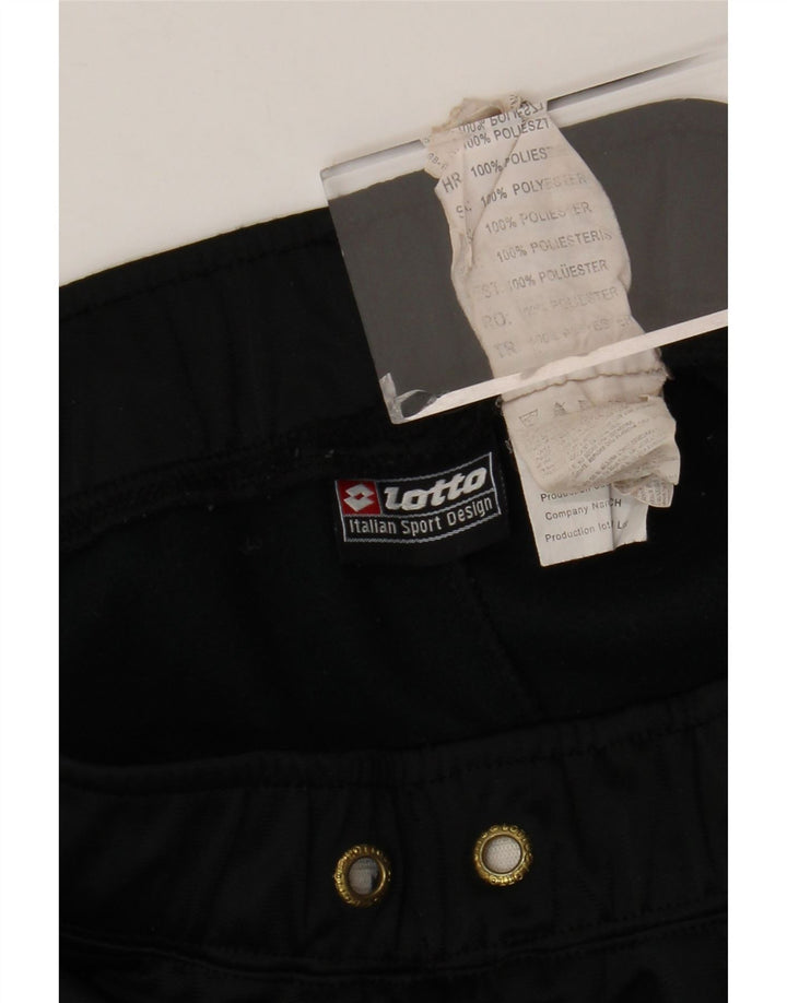 LOTTO Pantalones de chándal para mujer UK 44 Large Poliéster negro