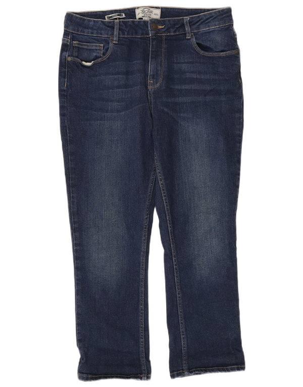 Vaqueros recortados para mujer Fat Face UK 12 Medium W30 L24 Azul marino Algodón