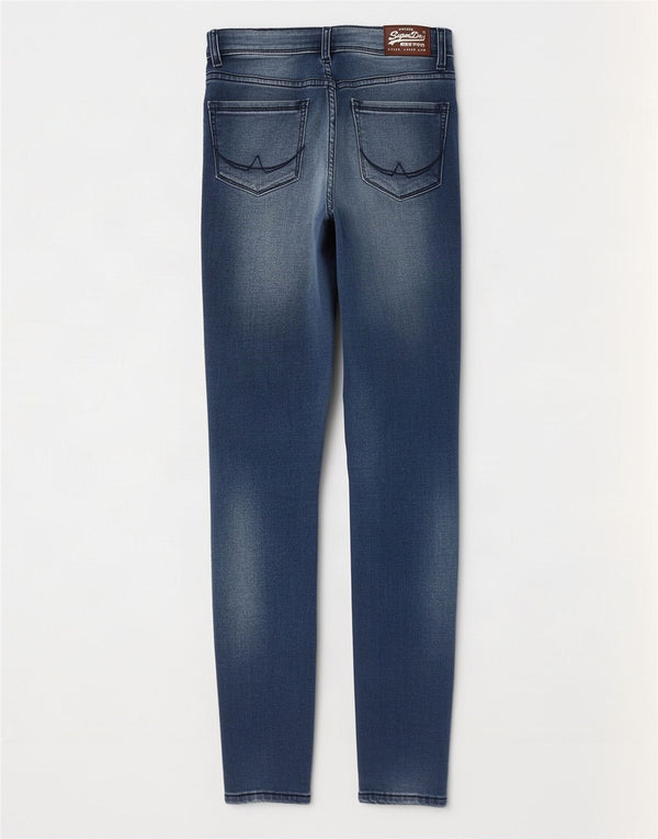 Vaqueros Superdry Alexia Jegging W27 L32 Algodón Azul Mujer
